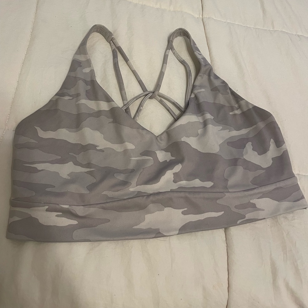 Athleta Solace Printed Sports Bra A-C Cup Size Medium